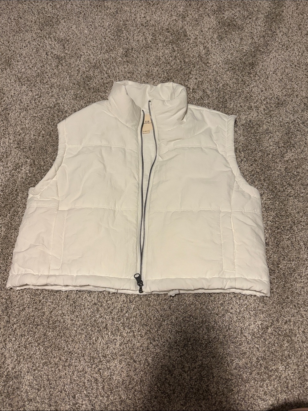 Thread & Supply Cream Puffer Vest